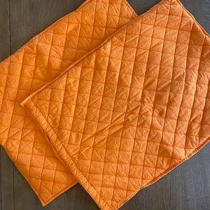 Land of Nod Orange Standard Shams {set of 2}